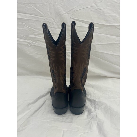 Dan Post Men's Cowboy Boots - Brown and Black - 8 - Picture 4 of 8
